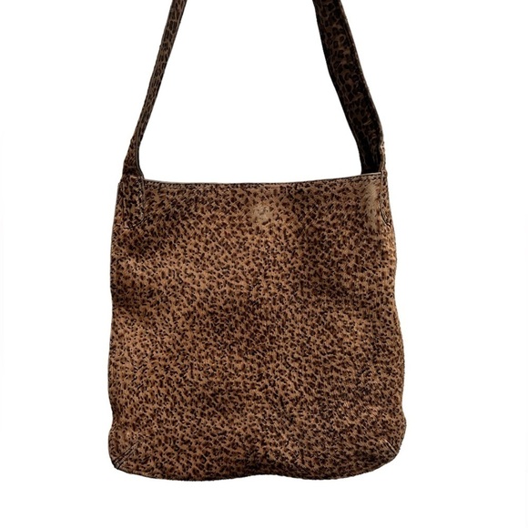 BOTTEGA VENETA VINTAGE Nylon and Faux Hair Leopard Mini Hobo - Picture 2 of 16